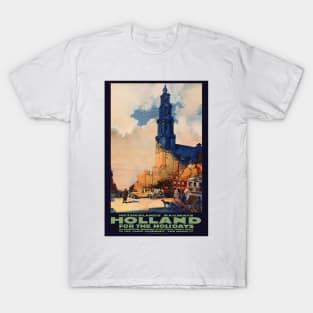 Holland for the Holidays Vintage Poster 1925 T-Shirt